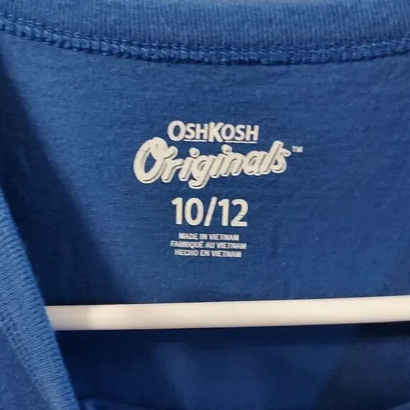 Osh Kosh tee Size 10-12 blue boys - Picture 6 of 6